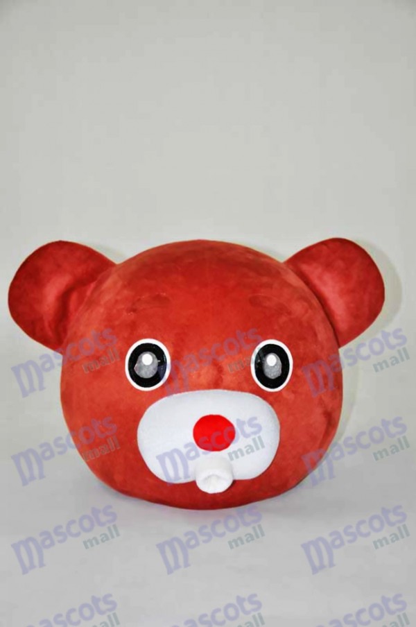 Tête d'ours en peluche Ours brun UNIQUEMENT Mascotte Costume Animal