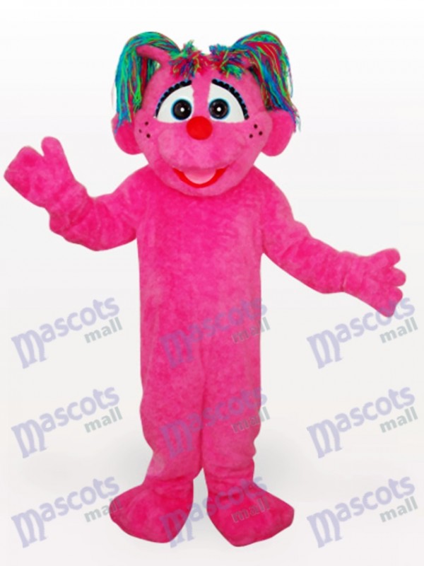 Costume de mascotte adulte insecte rose papillon fille
