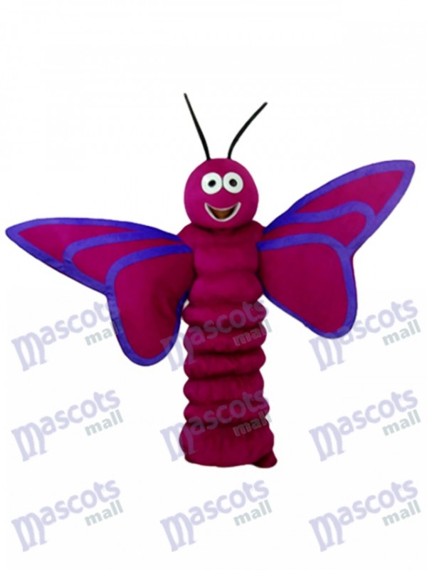 Mascotte de papillon violet pourpre adulte insecte
