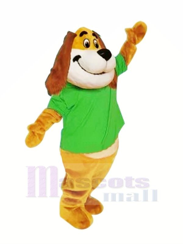 Gros Chien Chien avec Longue Oreilles Mascotte Les costumes Animal