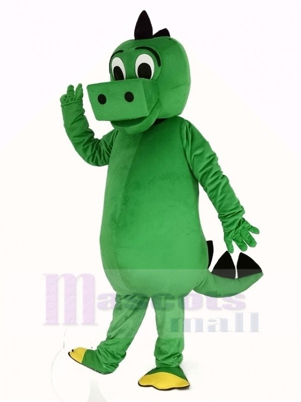 vert Dinosaure Mascotte Costume Adulte