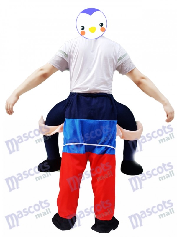 Retour Épaule Jardin Gnome Carry Me Mascotte Ride Costume Noël Partie Outfit