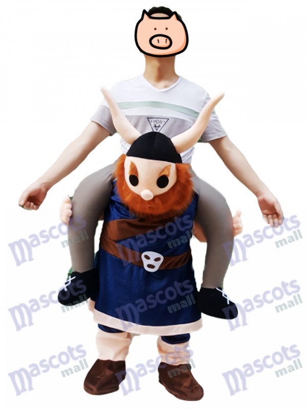 Piggyback Viking Carry Me Ride sur Vikings Costume de mascotte Saxon médiévale