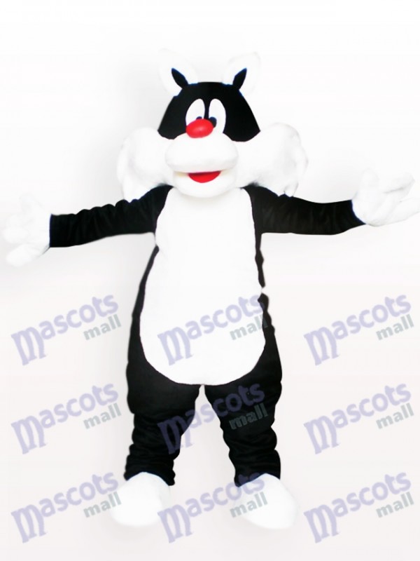 Costume de mascotte de chat noir