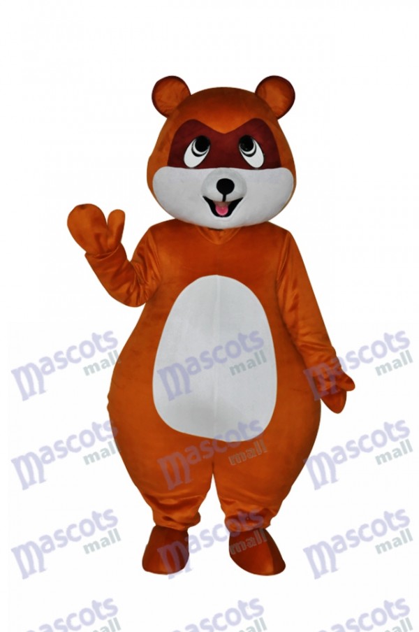 Costume de mascotte de chat de civette de Brown jaune Animal