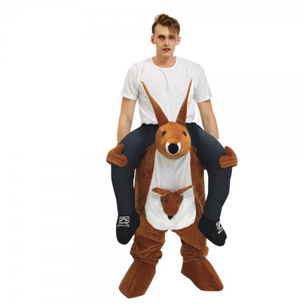 marron Kangourou Porter moi Balade sur Fantaisie Robe Costume pour Adulte/enfant