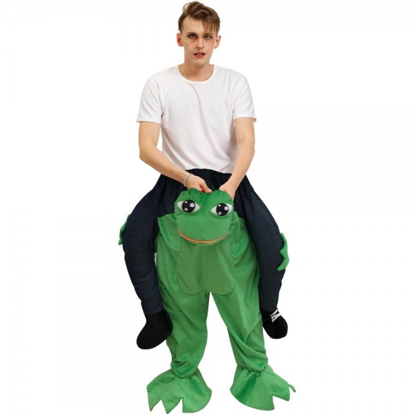 Gros Yeux Grenouille Porter moi Balade sur Halloween Noël Costume pour Adulte 