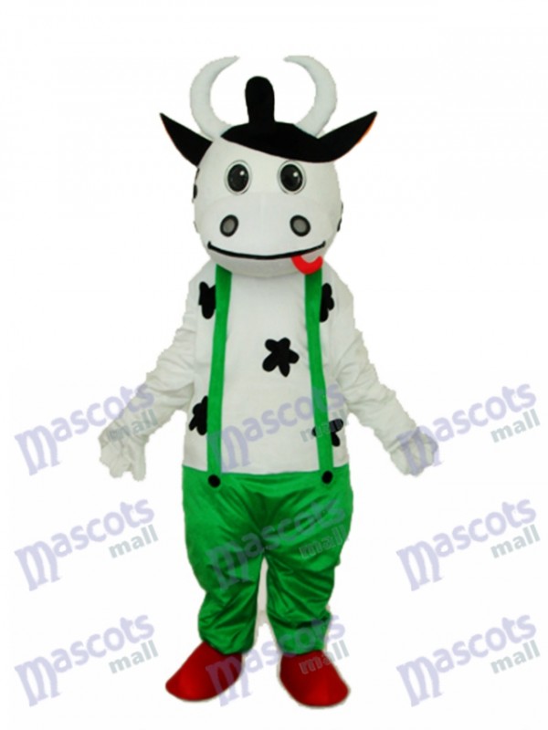Vache en vert Costume adulte mascotte générale Animal