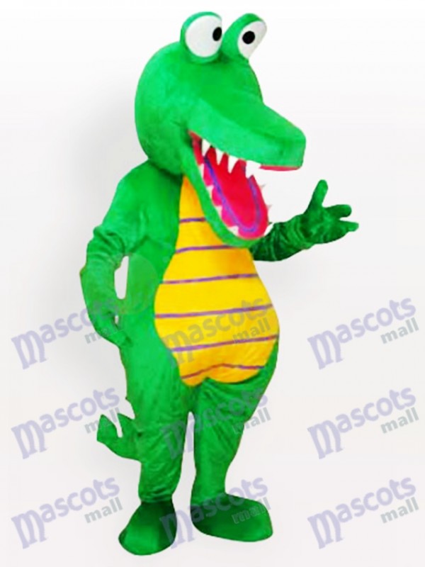 Costume drôle de mascotte de crocodile de dessin animé