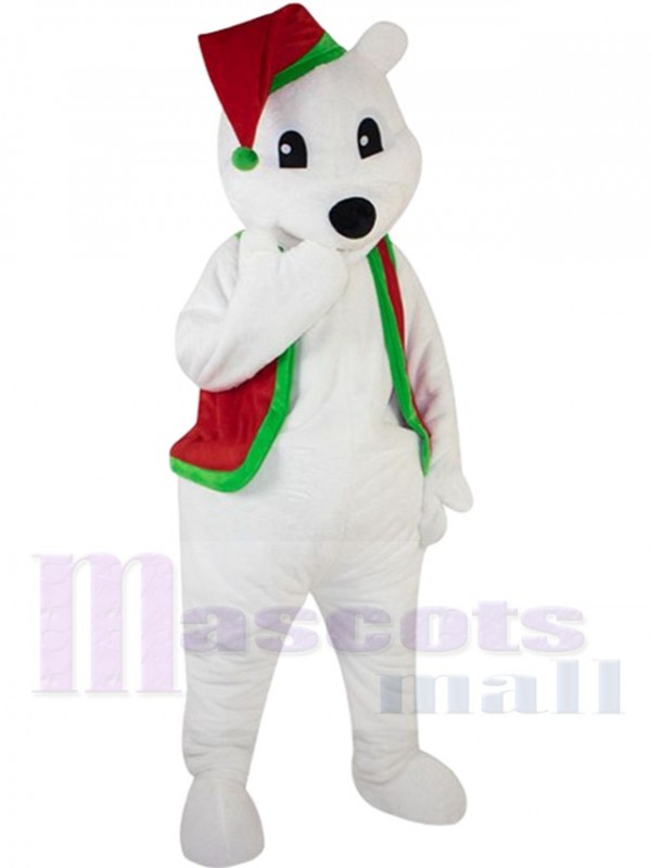 Ours polaire costume de mascotte