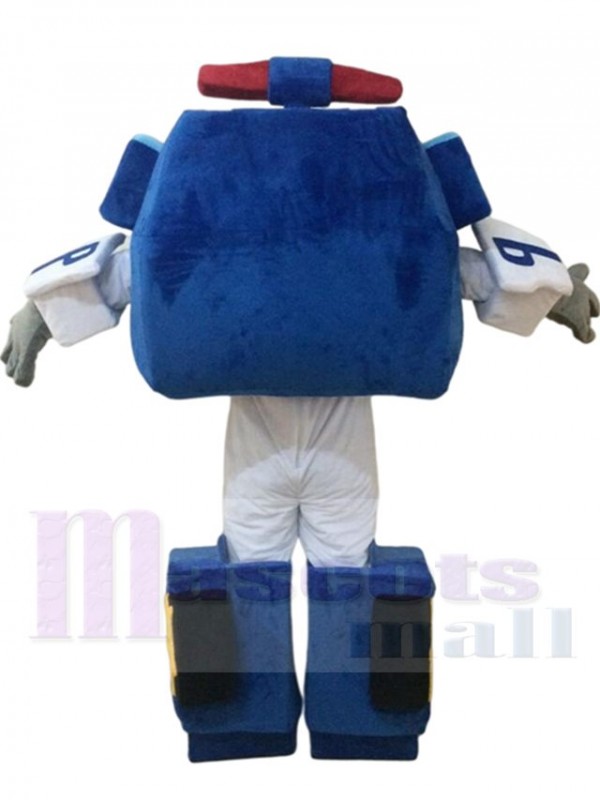 Voiture de police costume de mascotte