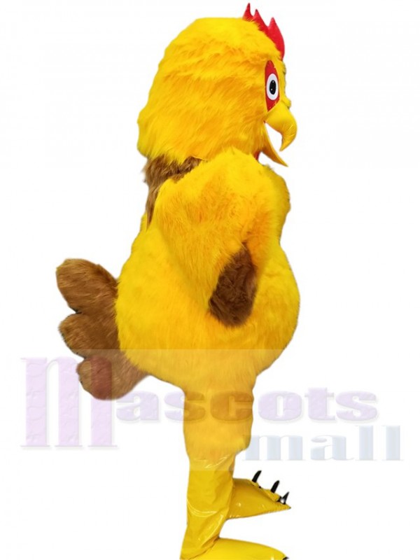 bite Le coq costume de mascotte