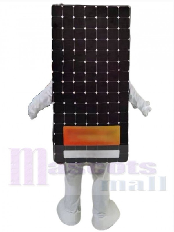 Panneau solaire costume de mascotte