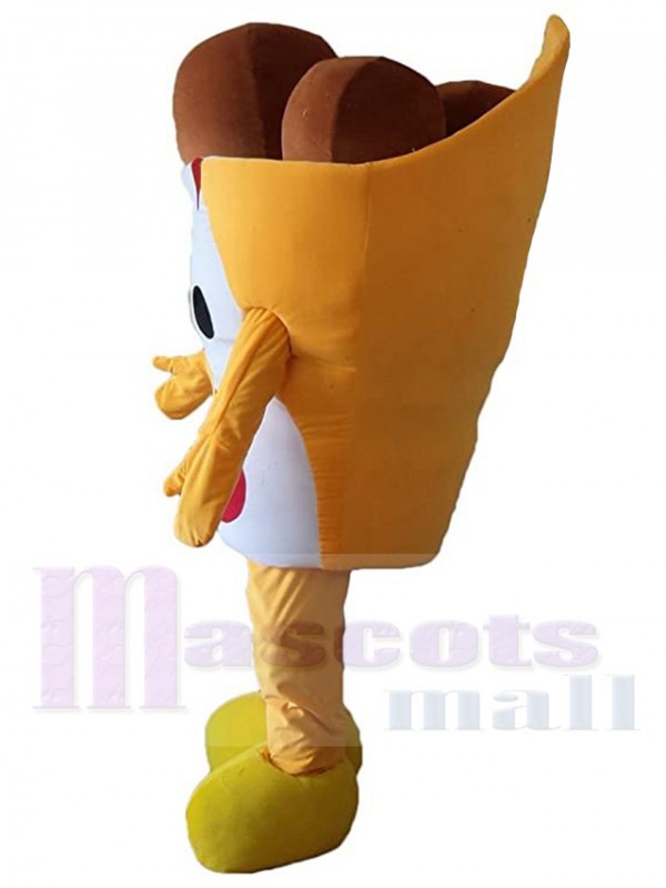 Poulet frit costume de mascotte