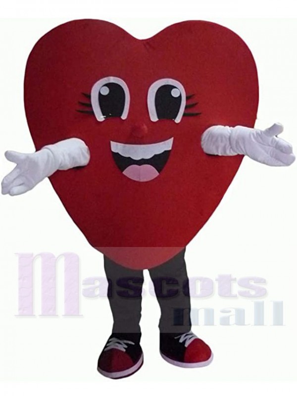 Coeur costume de mascotte