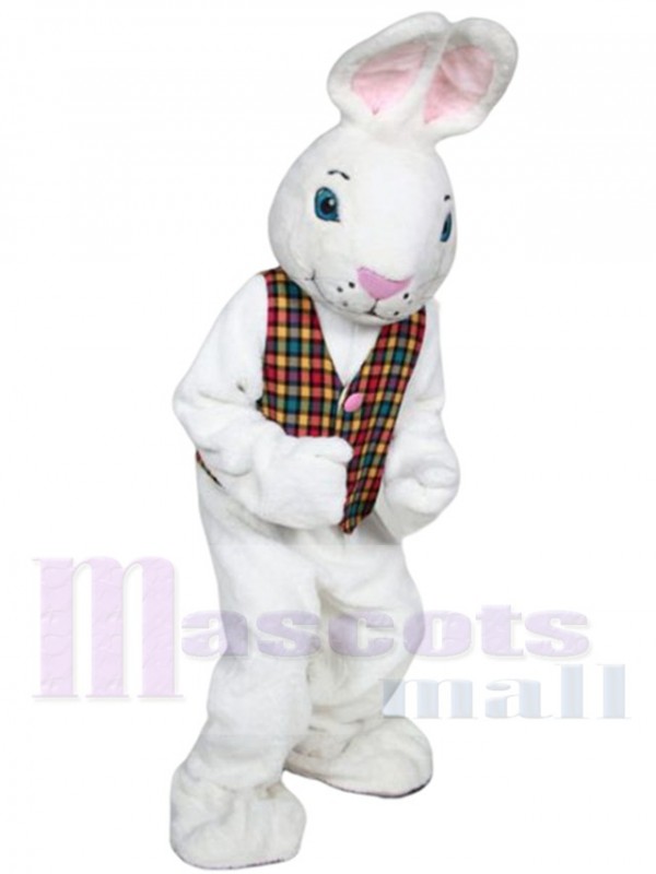 M. White Bunny costume de mascotte