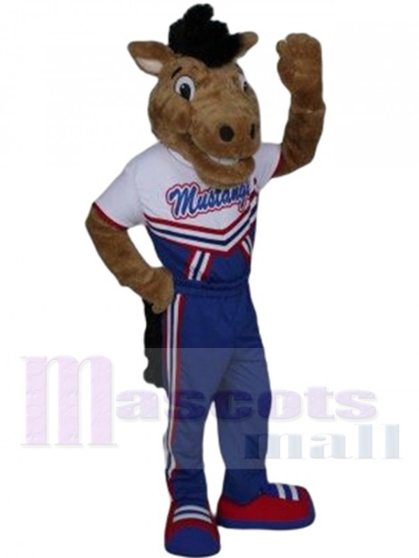Cheval Mustang costume de mascotte