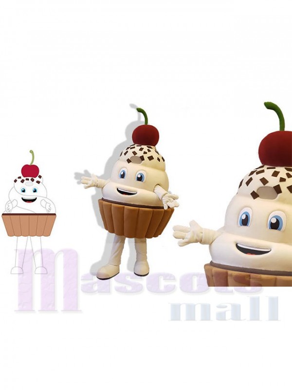 Crème glacée costume de mascotte
