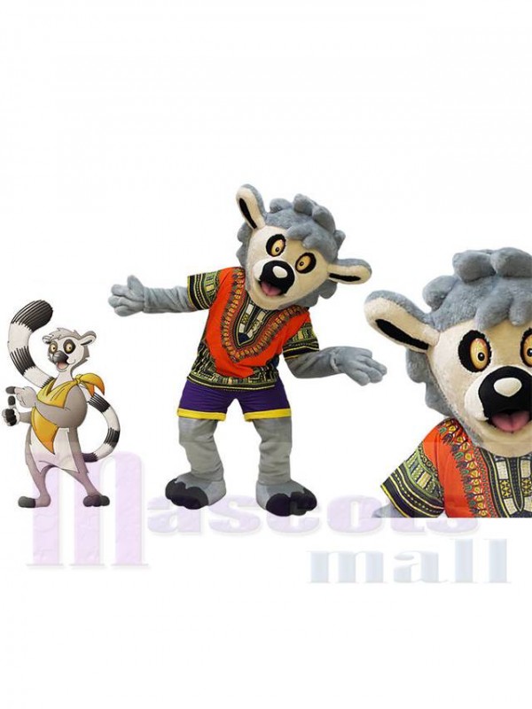 Lémurien costume de mascotte