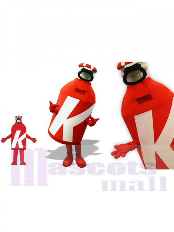 Bouteille de boisson costume de mascotte