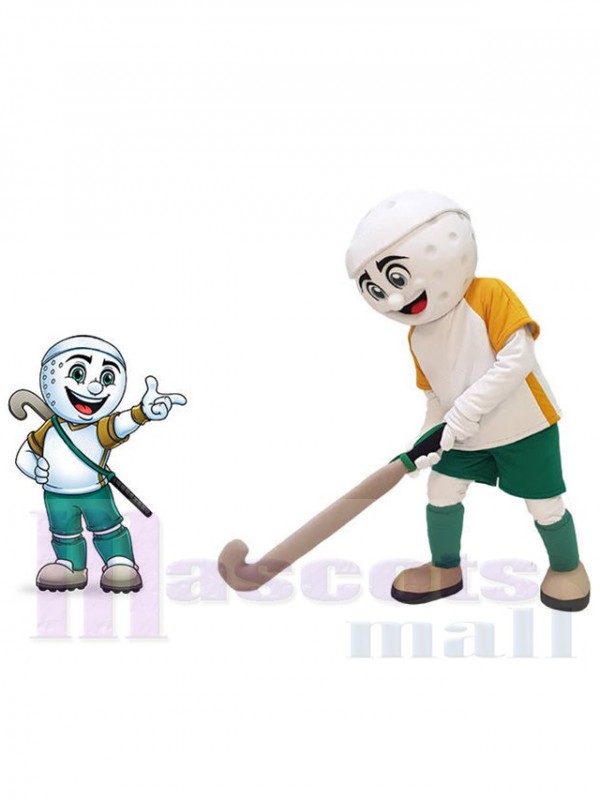Garçon de hockey costume de mascotte