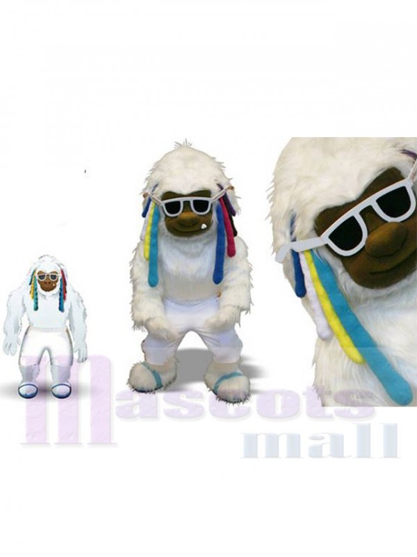 Yéti costume de mascotte