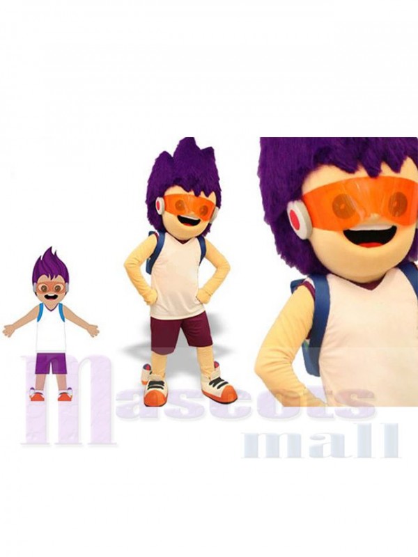 Garçon costume de mascotte