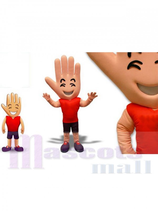 Main de paume costume de mascotte