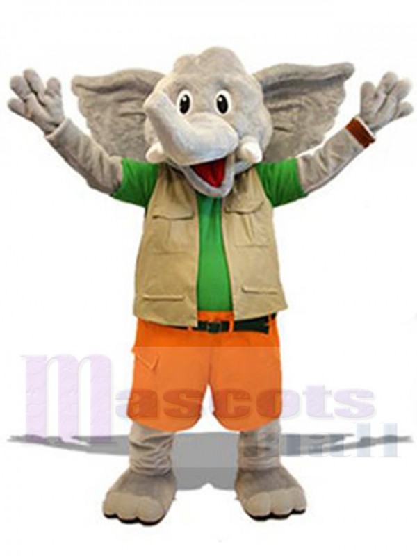 Éléphant costume de mascotte