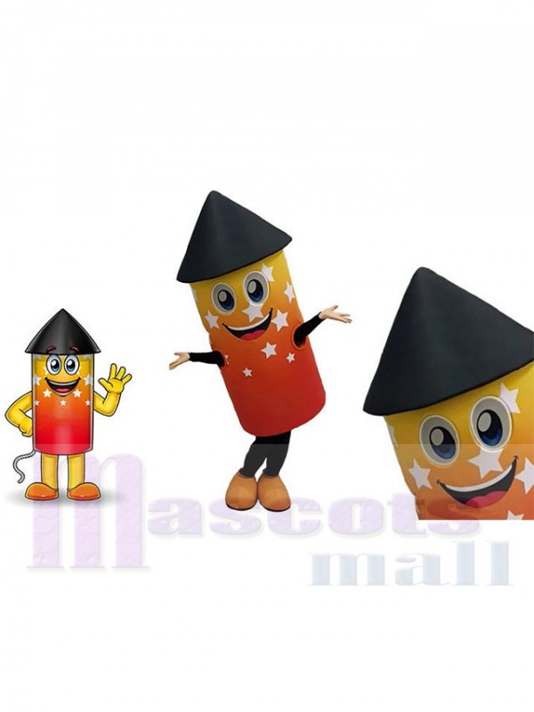 Feu d'artifice costume de mascotte