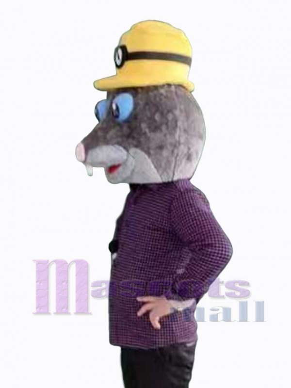 taupe costume de mascotte