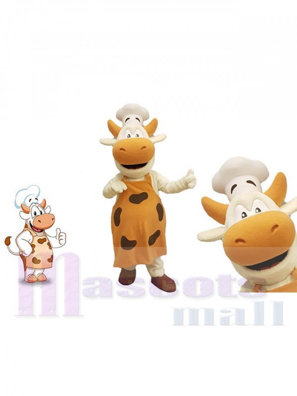 Vache chef costume de mascotte