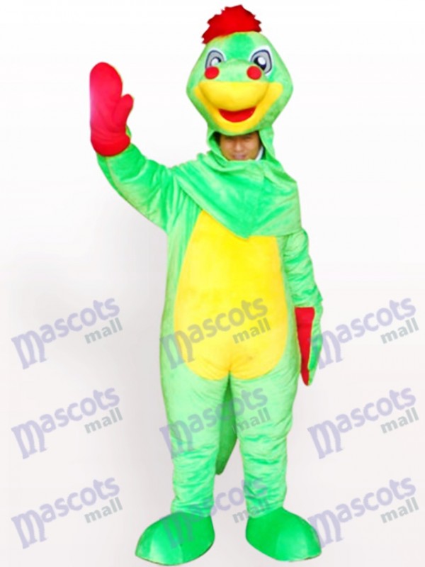 Costume de mascotte de dinosaure adulte de visage ouvert