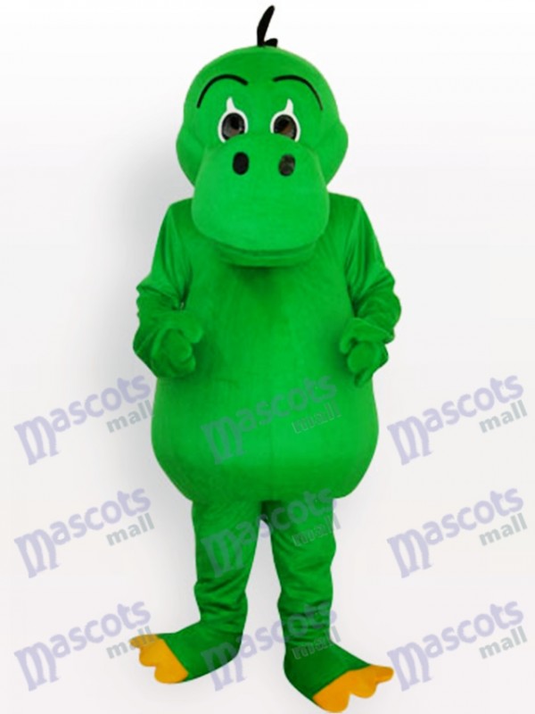 Costume de mascotte adulte vert dinosaure