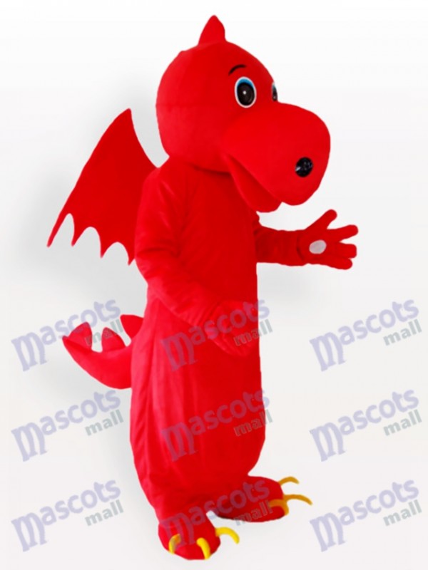 Costume de mascotte adulte Stegosaurus rouge