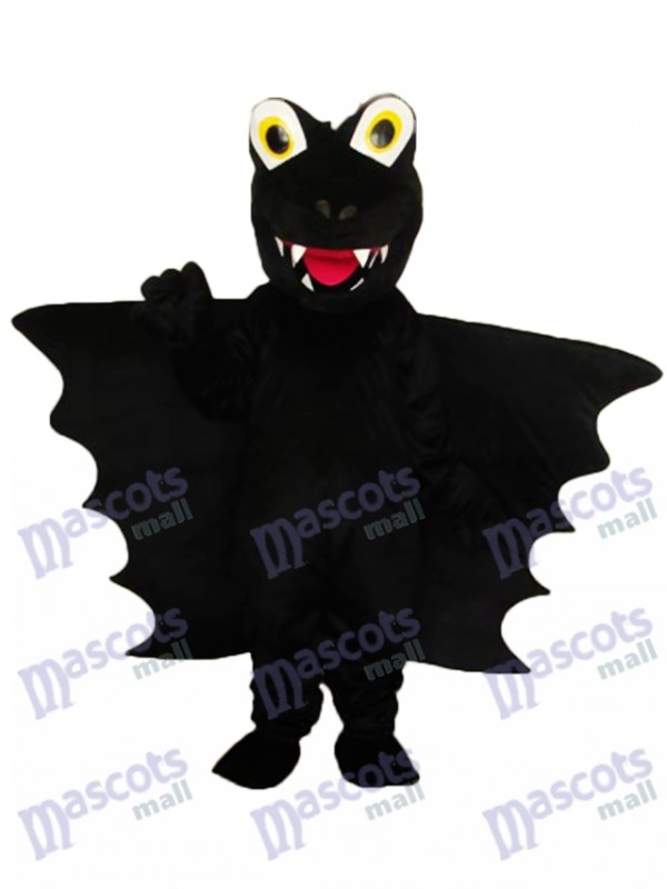 Déguisement de mascotte dinosaure noire adulte Costume Animal