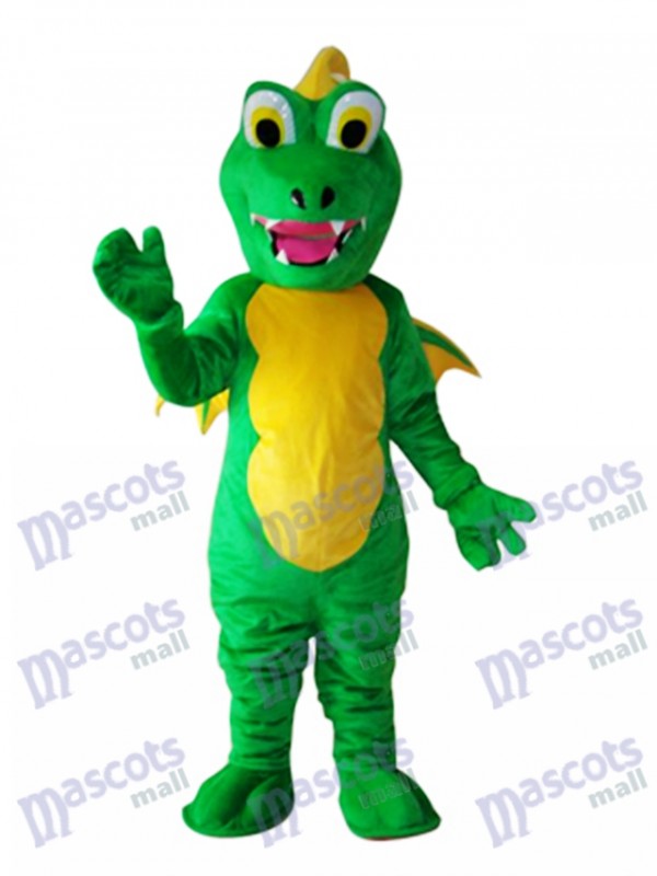 Grande Bouche Thorn Vert Dinosaure Mascotte Costume Adulte Animal