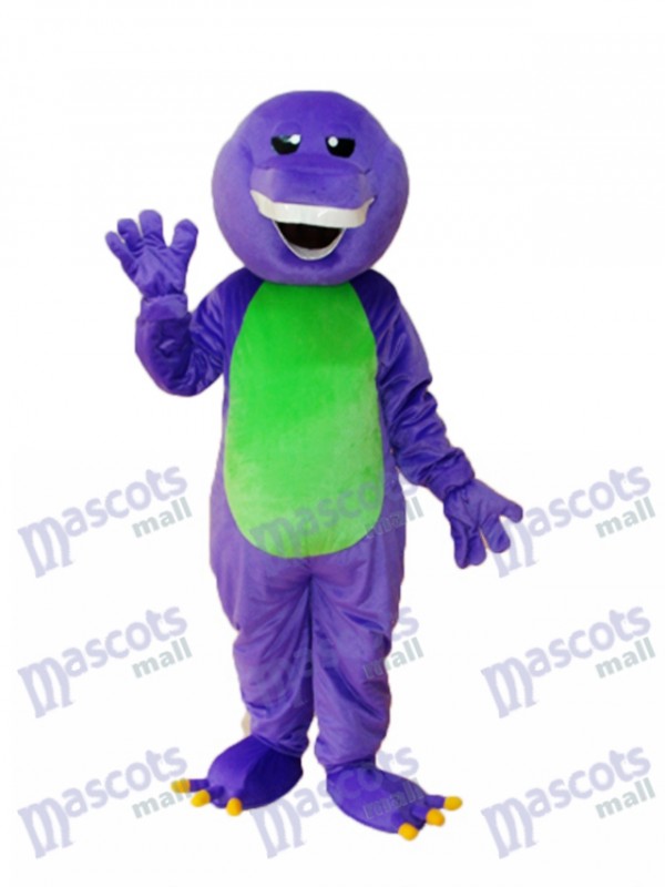 Purple Barney Dinosaur mascotte Costume adulte Animal