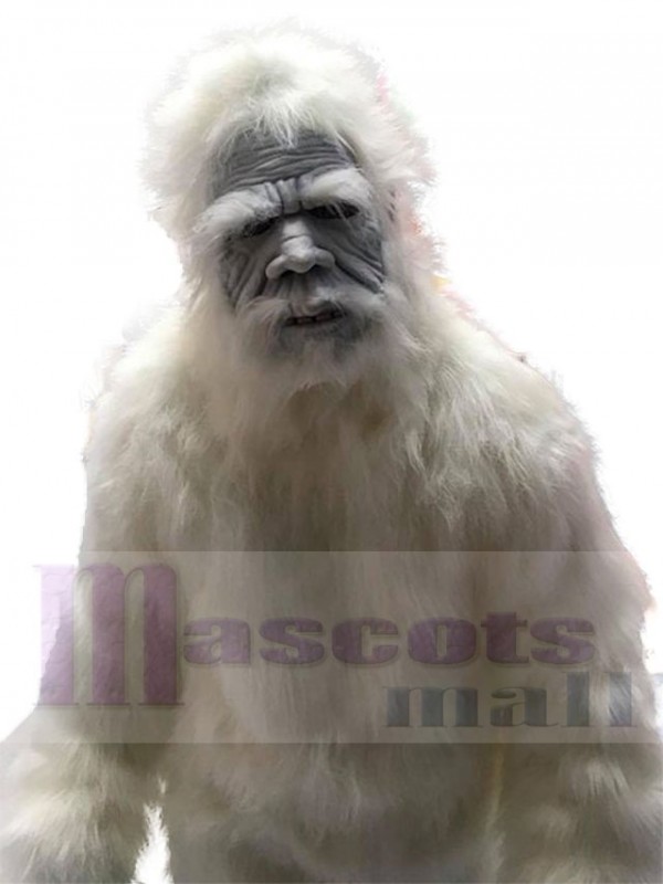 Yéti costume de mascotte