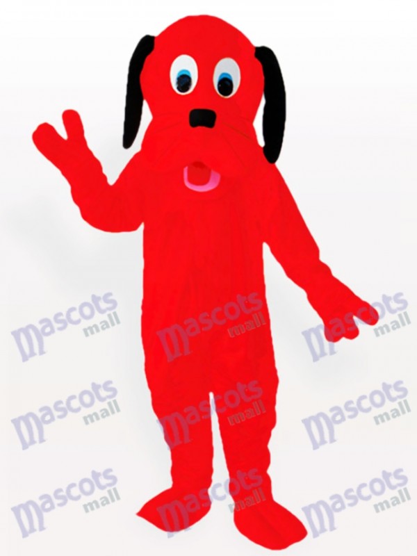 Costume de mascotte adulte rouge feu de chien