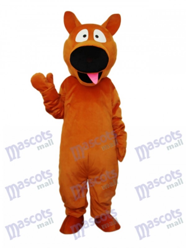 Costume adulte de mascotte de chien brun Animal