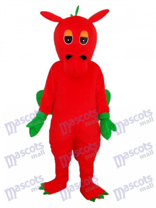 Déguisement de mascotte dragon rouge Animal Costume