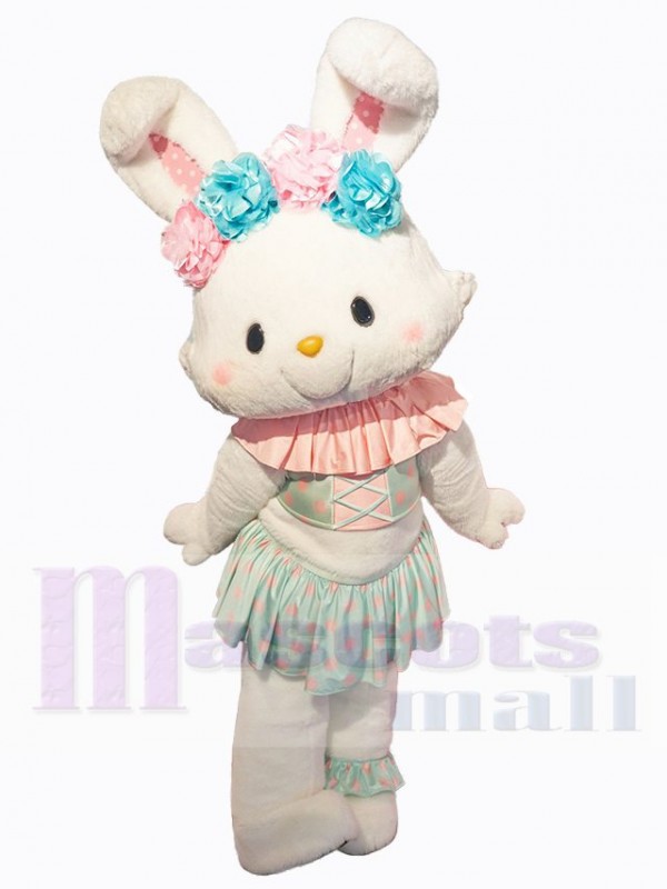Lapin de Pâques costume de mascotte