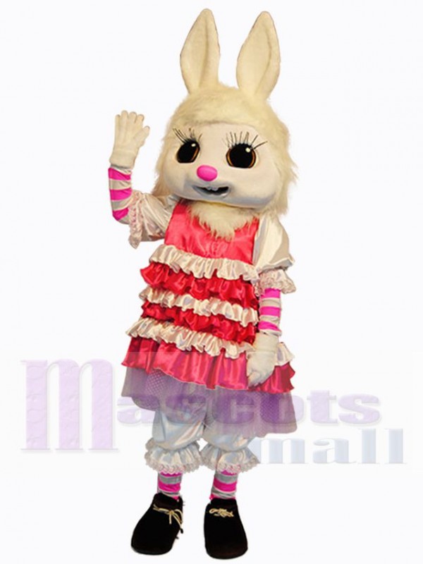 Lapin de Pâques costume de mascotte