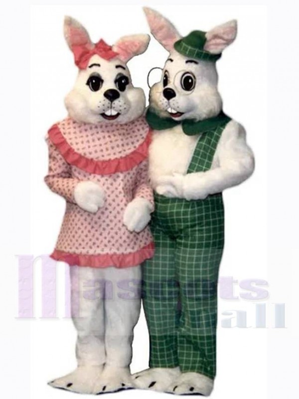 Lapin de Pâques costume de mascotte