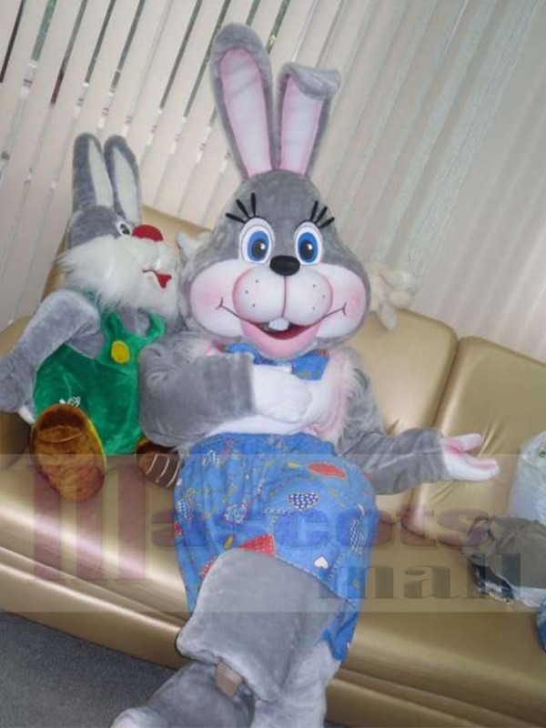 Lapin de Pâques costume de mascotte