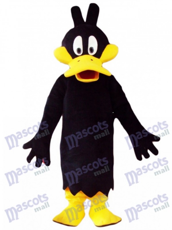 Costume de mascotte Daffy Duck noir Cartoon Anime