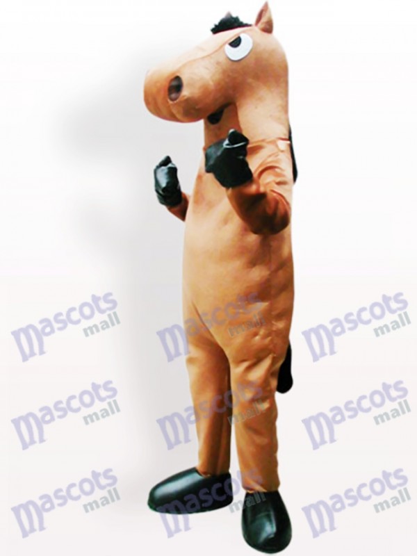 Cheval brun Costume de mascotte adulte