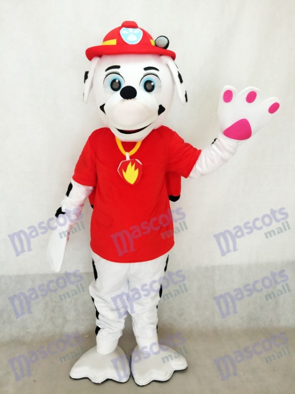 Haute Qualité Adulte Réaliste Nouvelle La Pat' Patrouill Marcus Dalmatien Puppy Chien De Mascotte Costume Mascottes Sauver Jake