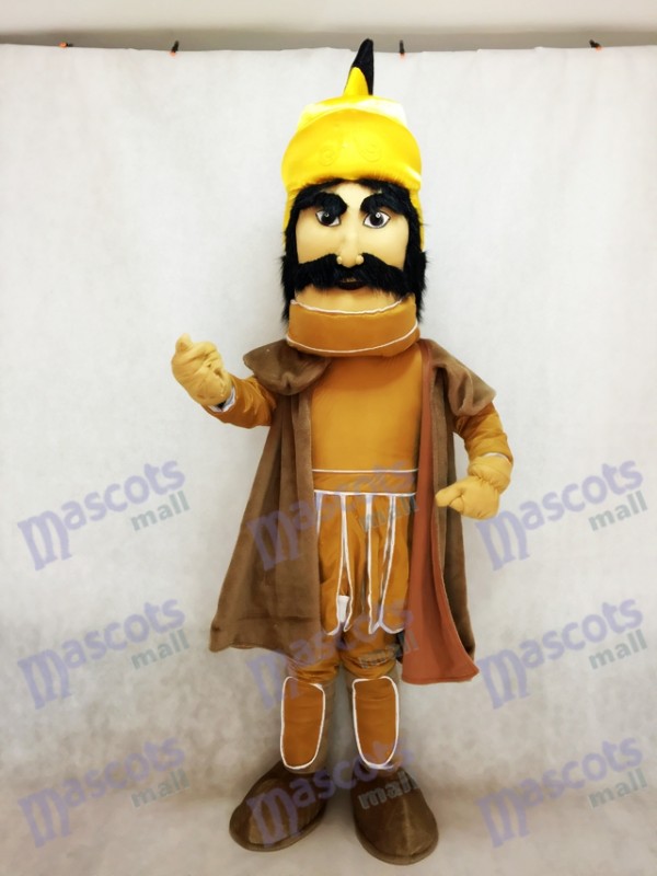 Costume de mascotte de Trojan Warrior avec une cape